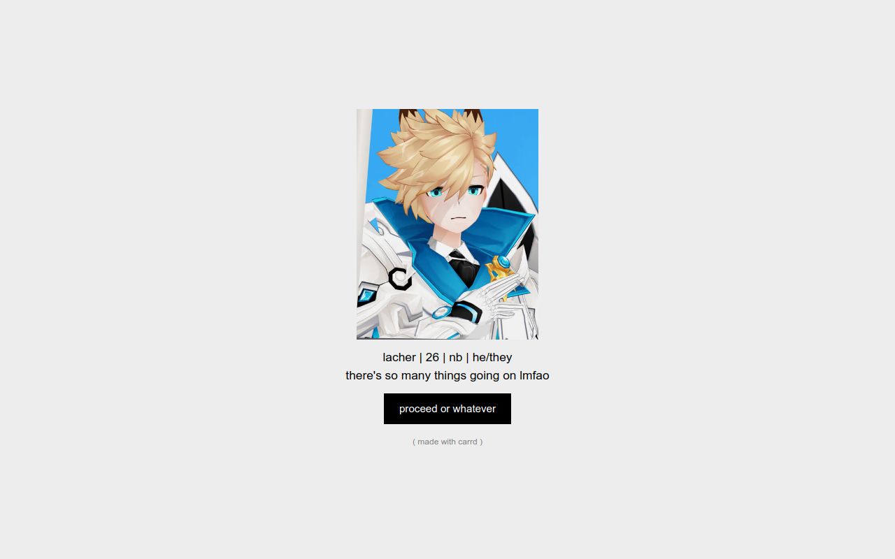 Carrd profile picture for @chung